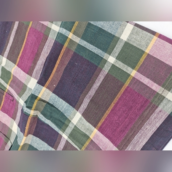 SALTY DOG Gant Mens NWT NEW 90s 1990s Plaid Shorts size 32 NOS Vintage - Picture 3 of 7